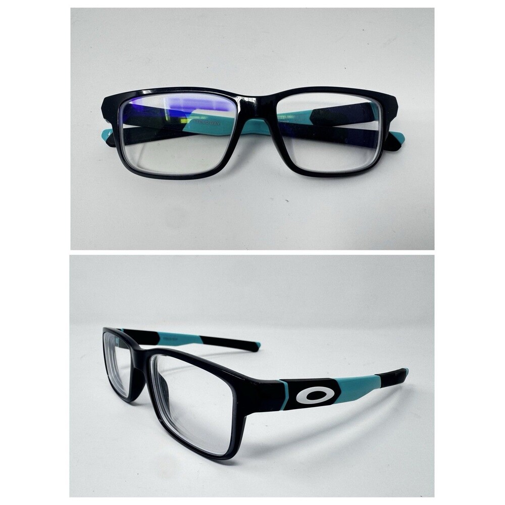 Oakley OY8007-0348 Field Day Black Ink Teal Eyeglass Frames 48-14-128 Authentic